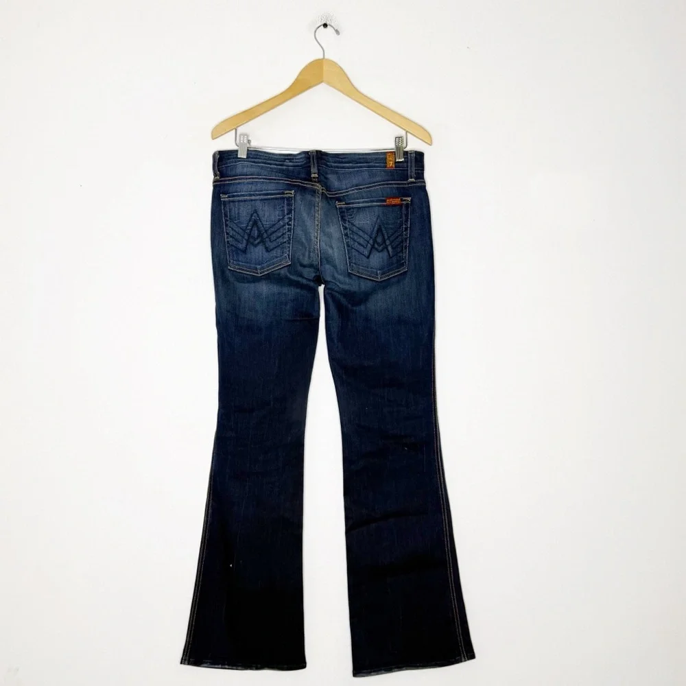 7 For All Mankind Lexie A-Pocket Jeans Size 31 Dark Wash - Picture 4 of 8